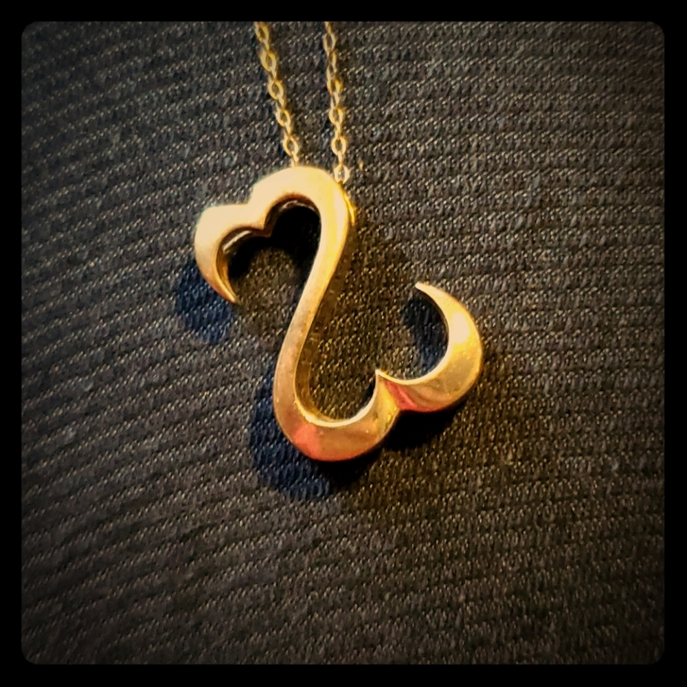 Open heart necklace